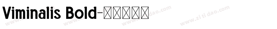 Viminalis Bold字体转换